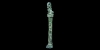 Bronze Hasp with Standing Female Figure Bronze Hasp with Standing Female Figure