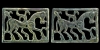 Scythian Silver-Gilt Horse Appliqué Pair Scythian Silver-Gilt Horse Appliqué Pair