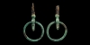 Bronze Military Horse Harness Bridle Ring Pair Bronze Military Horse Harness Bridle Ring Pair