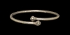 Silver Bracelet with Decorated Terminals Silver Bracelet with Decorated Terminals