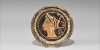 Apulian Footed Plate with Lady of Fashion Apulian Footed Plate with Lady of Fashion