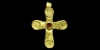 Gold Cross Pendant with Garnet Gold Cross Pendant with Garnet