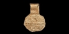 Gold Stamped Pellet Pendant Gold Stamped Pellet Pendant
