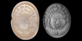 Western Asiatic Sassanian Inscribed Stamp Seal with Lions Head