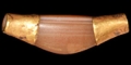 Western Asiatic Achaemenid Gold Capped Elbow Bead