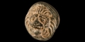 Roman Glass Lions Head Mount