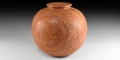 Egyptian Large Red Travertine Jar