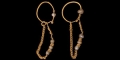 Roman Gold and Glass Bead Earrings