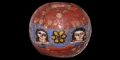 Roman Glass Bead with Faces
