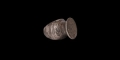 Western Asiatic Sassanian Coin in Silver Ring
