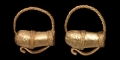 Greek Gold Earring Pair