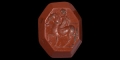 Roman Jasper Gemstone with Horseman