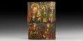 Greek Provincial Icon with Saints