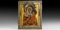 Russian Icon with Virgin of Tikhvin