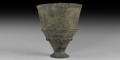 Western Asiatic Assyrian Footed Cup with Fish