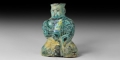 Islamic Turquoise-Glazed Figural Vessel