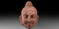 Indian Red Sandstone Buddha Head