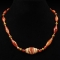 Western Asiatic Carnelian and Gold Bead Necklace