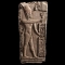 Egyptian Limestone Relief of a Child God Wearing the Double Crown