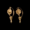 Roman Gold Filigree Earring Pair