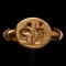 Gold Ring with Figure before Jesus