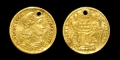 Antique Constantius II Roma and Constantinopolis Gold Pendant