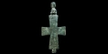 Byzantine Bronze Reliquary Pectoral Cross Pendant