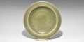 Chinese Green-Glazed Ceramic Footed Dish