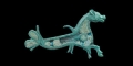 Roman Enamelled Bronze Hippocampus Brooch