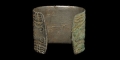 Viking Tin-Rich Bronze Crouching Bear-Mask Bracelet