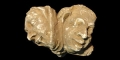 North Indian Limestone Double Jester-Headed Corbel