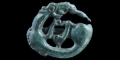 Viking Bronze Curled Gripping Dragon Mount