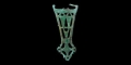 Pre-Viking Bronze Openwork Brooch with Cross