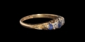 Post Medieval Gold Ring with Sapphires and Diamonds