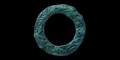 Viking Bronze Gripping Animals Annular Mount