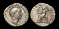Ancient Roman Imperial Coins - Vitellius - Jupiter Seated Denarius