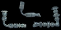 Near Eastern Achaemenid Bronze Arm-and-Hand Brooch Group