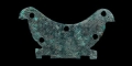 Anglo-Saxon Bronze Bifacial Plaque with Ring-and-Dot Decoration