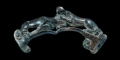 Greek Bronze Handle with Panthers Attacking a Ram