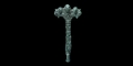 Roman Bronze Handle with Bacchus and Horse-Head Terminal