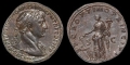 Ancient Roman Imperial Coins - Trajan - Fortuna Sestertius