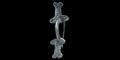 Frankish Silver Ornamented Equal-Armed Brooch