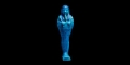 Egyptian Dark Blue Glazed Composition Hieroglyphic Shabti