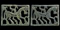Western Asiatic Scythian Silver-Gilt Horse Appliqué Pair