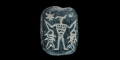Western Asiatic Serpentine Figural Stamp Seal