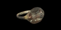 Roman Bronze Seal Ring with Goddess