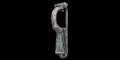 Roman Iron Bow Brooch with Silver Inlay