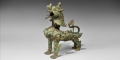Chinese Nepalese Bronze Lion-Dog Figurine