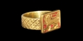 Medieval Gold Signet Ring with Lion