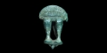 Roman Bronze Double Dolphin Brooch